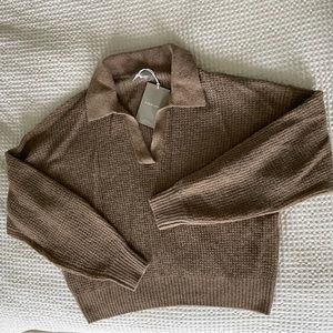 The Alpaca Waffle-Stitch Polo. Size M